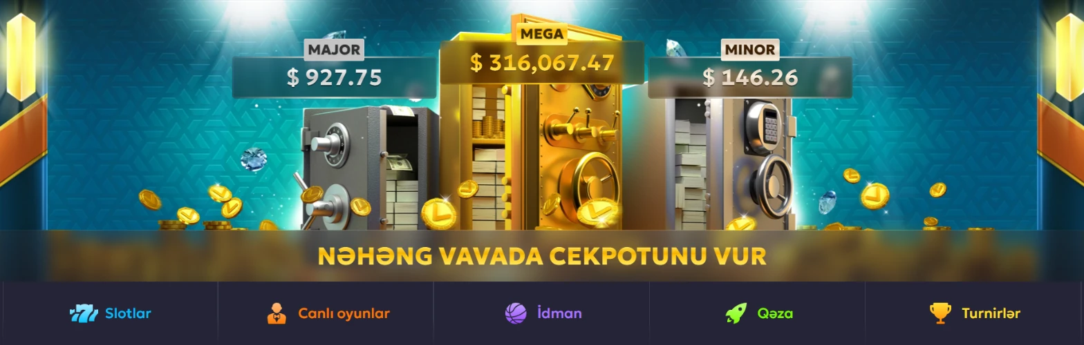 Vavada casino cekpot və oyun bölmələri
