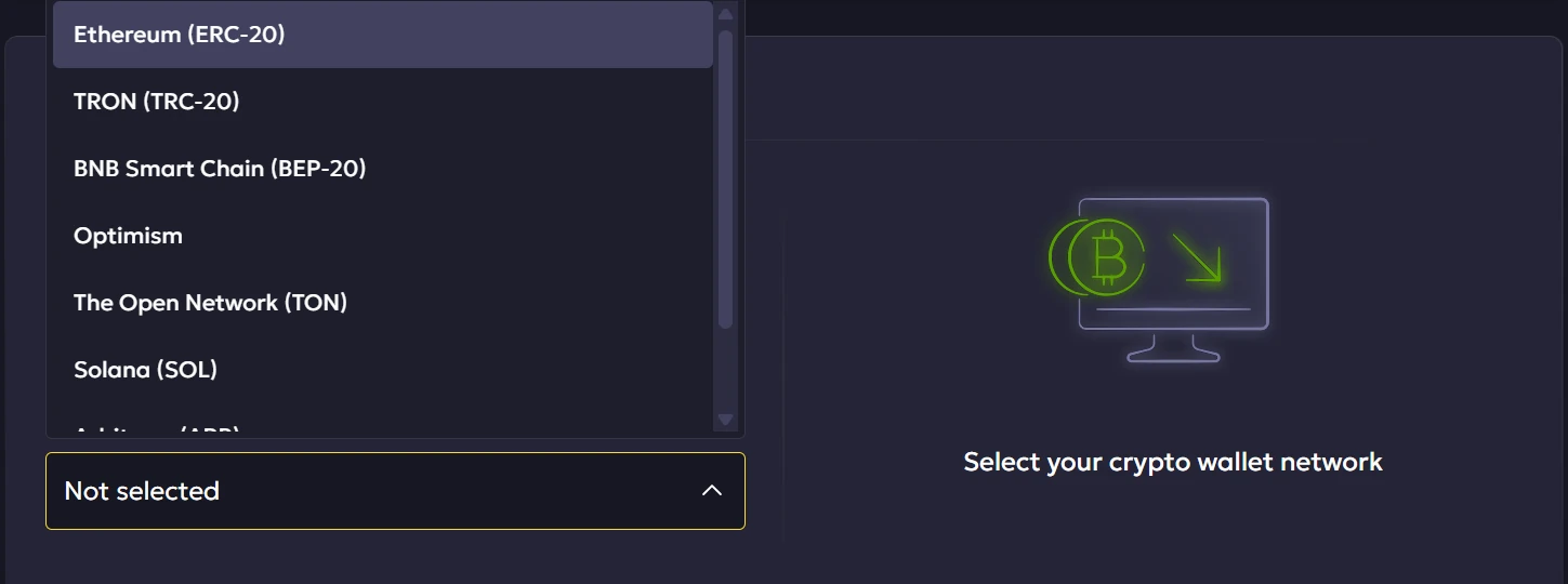 Vavada USDT deposit networks list