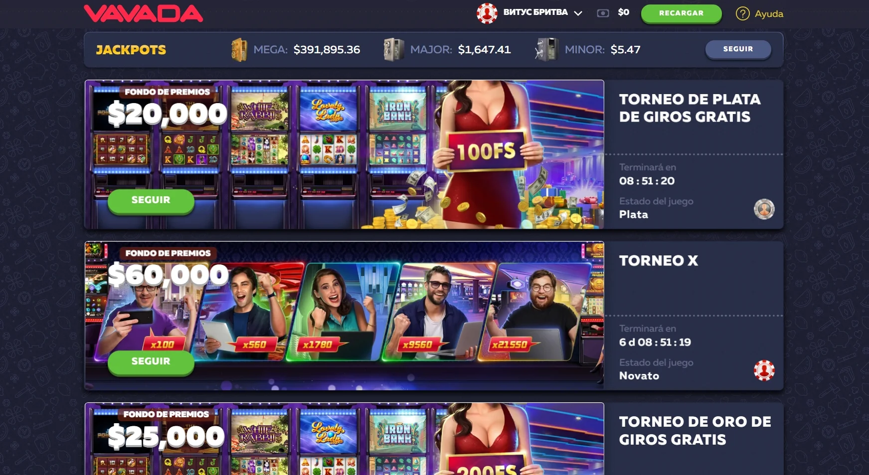 Online Vavada casino